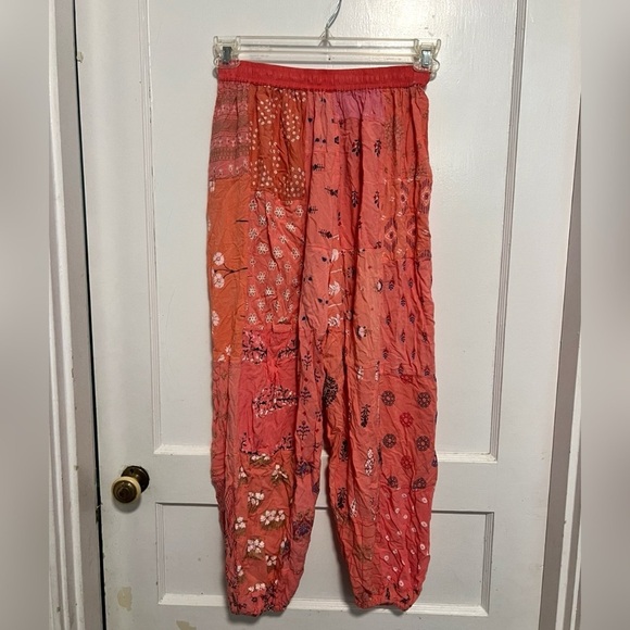 Patchwork Harem Patchwork Genie Dreamy Forest Fairy boho Pants One Size - Picture 2 of 2